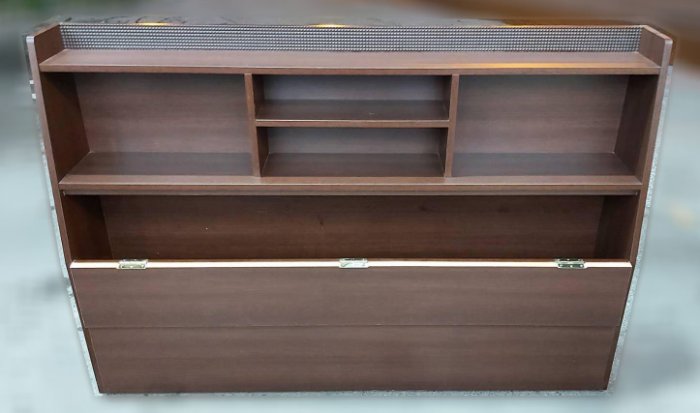 台北二手家具 泰山宏品二手家具館 B111415*胡桃床頭櫃* 二手臥室家具買賣 寢具 床組 床架 床箱 床墊 床頭櫃