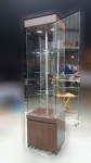 台北二手家具買賣 推薦 泰山宏品中古傢俱館 A122915 *玻璃展示櫃* 二手中古 展示櫃 角落櫃 邊櫃 玄關櫃 北
