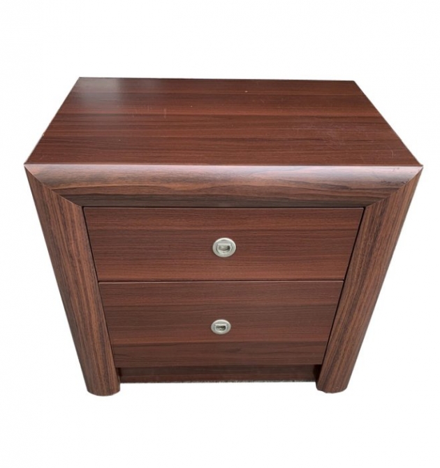 台北宏品二手家具全新中古傢俱*B80202*木紋色床邊櫃* 床箱 床底 床墊 衣櫃 臥室家具 床組 斗櫃 新竹桃園中壢