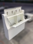 台北宏品二手家具全新中古傢俱*B72506*白色床頭櫃*床箱 床邊櫃 床底 床墊 衣櫃 臥室家具 床組 化妝鏡台