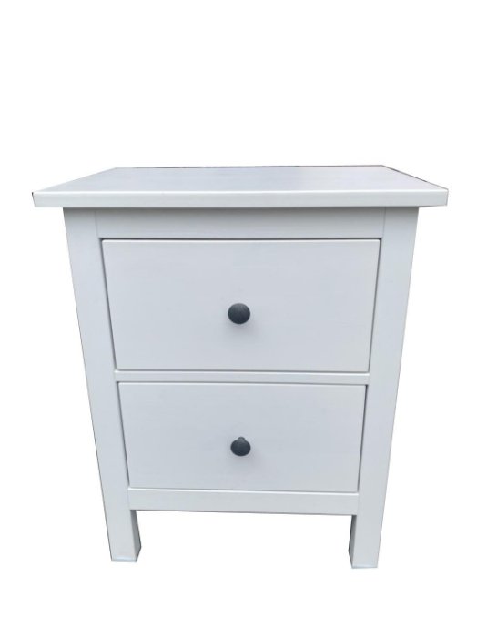 台北宏品二手家具全新中古傢俱*B70904*白色床邊櫃*床箱 床邊櫃 床底 床墊 衣櫃 臥室家具 床組 斗櫃 新竹桃園