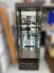 台北中古傢俱/全新家具家電賣場 推薦 泰山宏品二手傢具館 *A92705*玻璃6層展示櫃* 中古酒櫃 中古櫥櫃 中古展示