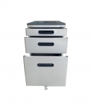 台北二手家具買賣 泰山宏品中古傢俱館 *C080507* 白色活動櫃*公文櫃 資料櫃 鐵櫃 電腦椅 會議桌 OA隔間屏風