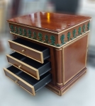 台北宏品二手家具全新中古傢俱*B82819*胡桃色床邊櫃*床箱 床底 床墊 衣櫃 臥室家具 床組 斗櫃 新竹桃園中壢基隆