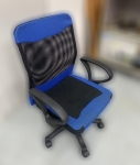 台北中古家具 中古家電買賣 泰山宏品二手家具館 *CF90312*藍色電腦椅*辦公桌椅 洽談桌椅 會議桌椅 各式桌椅