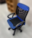 台北中古家具 中古家電買賣 泰山宏品二手家具館 *CF90312*藍色電腦椅*辦公桌椅 洽談桌椅 會議桌椅 各式桌椅