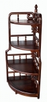 台北二手家具 泰山宏品二手家具館 GT1221CE*四層角落展示架 層架全新雞翅木家具買賣 花架 電話架 二手家具