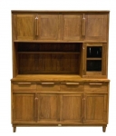 二手家具 台北泰山宏品二手家具館 中古家電買賣推薦HM035BJF*新五尺柚木碗盤收納櫃餐櫃/花梨木/雨豆木/柚木家具