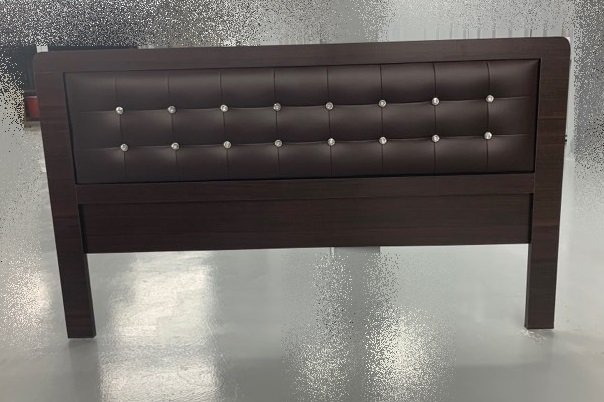 台北二手家具買賣 泰山宏品全新中古傢俱家電 NH716AD*胡桃木鑽石床頭片 床頭櫃*2手臥室家具床組 床架 床墊 衣櫃