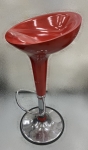 台北二手家具買賣 推薦 泰山宏品中古傢俱館* F70202* 紅色高腳椅* 二手中古 餐椅 餐桌 辦公椅 高腳椅 化妝椅