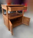 台北二手家具賣場 泰山宏品中古傢俱館TK72401*柚木收納櫃*隔間屏風櫃 高低櫃 置物架 餐桌椅 客廳桌椅紅木樟木檜木