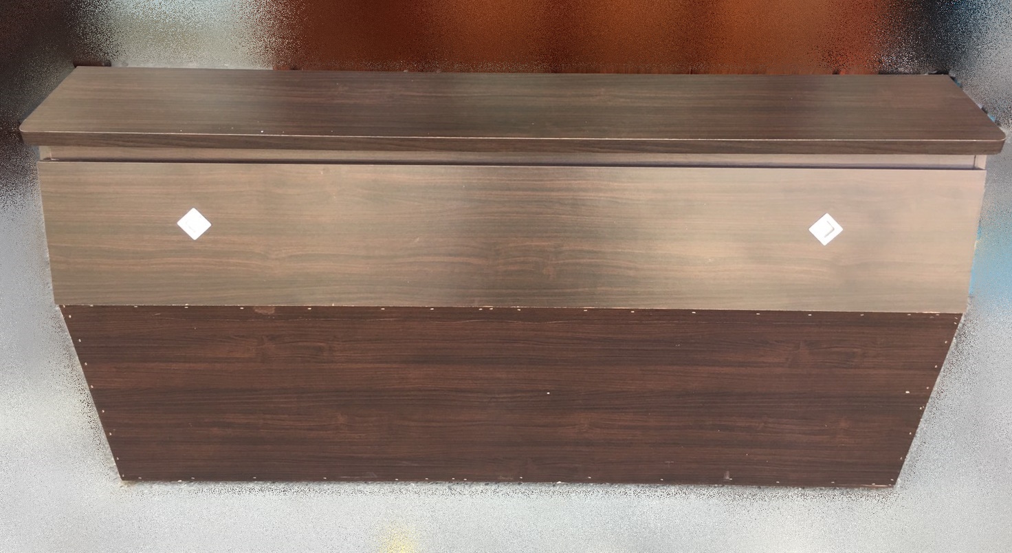 台北二手家具買賣 推薦 泰山宏品中古傢俱館 B22108 * 5尺胡桃色床頭箱 * 二手中古 床頭箱 床頭片 床邊櫃