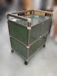 台北二手家具賣場 泰山宏品中古傢俱館 X582211*綠色四門鋁架*櫥櫃 隔間屏風櫃 高低櫃 置物架 餐桌椅 客廳桌椅