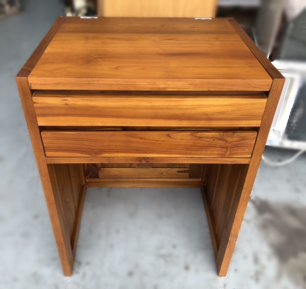 台北二手家具買賣 推薦 泰山宏品中古傢俱館TK12302* 柚木一抽化妝台 * 二手中古 化妝台 梳妝台 鏡台 汐止