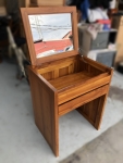 台北二手家具買賣 推薦 泰山宏品中古傢俱館TK12302* 柚木一抽化妝台 * 二手中古 化妝台 梳妝台 鏡台 汐止