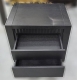 台北二手家具 泰山宏品二手家具館 B111419(2)*黑色二抽床邊櫃*床組 床墊 床架 床箱 床頭櫃 二手臥室家具寢具