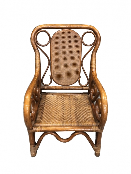 台北中古家具 二手家電 推薦 泰山宏品二手家具館*A32507*單人藤椅* 二手餐桌椅 二手書桌椅 二手公婆椅