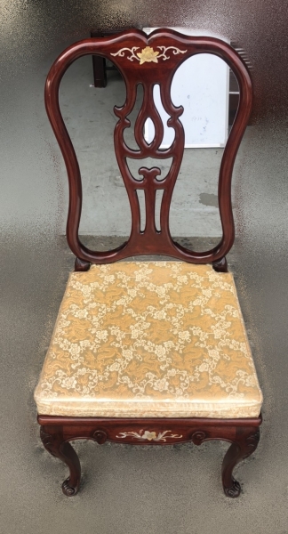 台北二手家具買賣 推薦 泰山宏品中古傢俱館 F32202 * 花梨木餐椅 * 二手中古 餐椅 餐桌 高背椅 實木餐椅