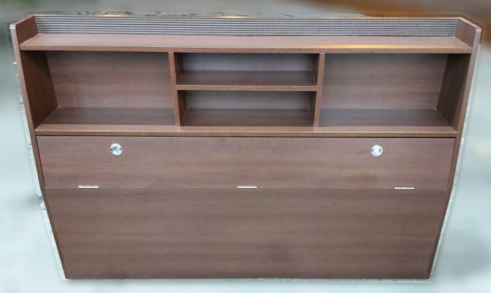 台北二手家具 泰山宏品二手家具館 B111415*胡桃床頭櫃* 二手臥室家具買賣 寢具 床組 床架 床箱 床墊 床頭櫃