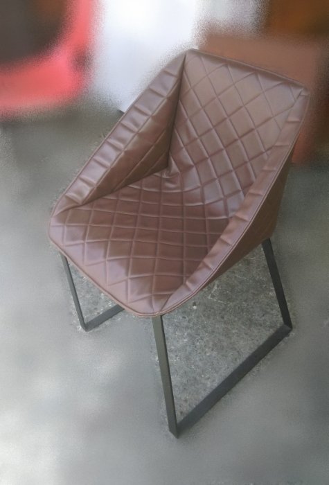 樂居二手家具 F0531AJJE 咖啡色皮餐椅 洽談椅 書桌椅 電腦椅 會客椅 2手各式桌椅拍賣【全新中古家具家電賣場】