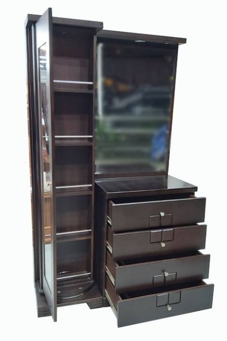 樂居二手家具(北) 便宜2手傢俱拍賣B92608*胡桃色化妝台* 中古鏡台 化妝桌 梳妝台 中古臥室家具 各式桌椅