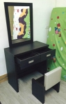 樂居二手家具館 全新中古傢俱賣場 PN-4106-25全新耐磨胡桃化妝台+椅*木心板材質*/ 書櫥/各式家具家電4折買賣