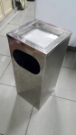 樂居二手家具＊X51205-17銀色垃圾桶＊不鏽鋼垃圾桶 資源回收桶 二手垃圾桶