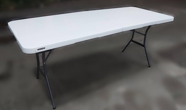 樂居二手家具(北) 便宜2手傢俱拍賣E110604*白色塑膠折合桌* 二手各式桌椅 會議桌椅 休閒桌椅 二手家具買賣推薦