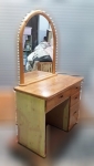 台中2手傢俱【樂居二手家具館】B0429AJJH實木化妝台 中古鏡台 化妝桌 梳妝台 中古臥室家具 台北新竹台中