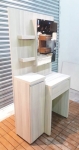 台中全新中古傢俱賣場推薦 樂居二手家具 B0107DJJ 白橡化妝台 中古鏡台 化妝桌 梳妝台 中古臥室家具 台北新竹