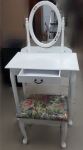二手家具 台中 樂居全新中古傢俱買賣 EA1221AJI*全新白色艾克斯化妝桌 鏡台 梳妝檯*零碼家具床組 衣櫃 床墊