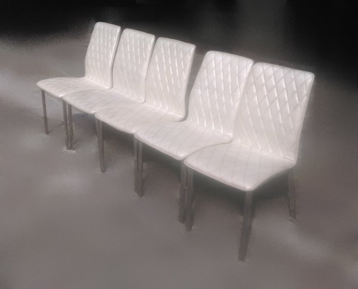 樂居二手傢俱 F1004FJJ白色餐椅 洽談椅 書桌椅 電腦椅 會客椅 2手各式桌椅拍賣【全新中古家具家電賣場】