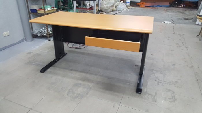二手家具樂居 台中全新中古傢俱 十EA1109-180*全新CD黑腳辦公桌 180公分電腦桌 書桌 會議桌*餐桌 業務桌