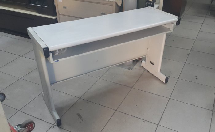 樂居二手家具 家電 全新中古傢具賣場 C0227HJ 白面127X45辦公桌*邊桌 側桌 OA桌 書桌 電腦桌 工作桌