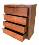 樂居二手家具館 台中中古傢俱賣場 HM014AD*新芭媞雅五斗櫃*新竹二手全新 滿千送百豐悅商品新北板橋新莊樹林苗栗