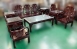 樂居二手家具生活館(中) 台中全新中古傢俱買賣 RW102804紅木沙發10件組椅*實木木板椅/客廳桌椅/日式條子沙發組