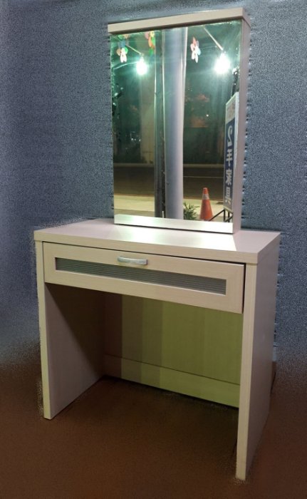 台中樂居二手傢俱 西屯家具家電全新中古賣場 B1124BJJC 白橡化妝台 化妝台 梳妝桌 鏡台 臥室家具拍賣床頭床墊床