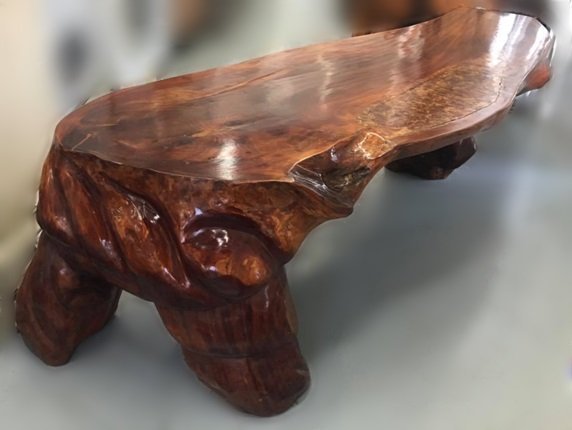 樂居二手家具生活館(中) 台中全新中古傢俱買賣 LG111250*原木泡茶桌* 原木家具 樟木家具 花梨木家具 檜木家具