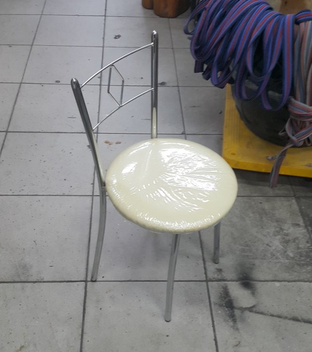 樂居二手家具 全新中古傢俱家電 F422EJ 白色皮面化妝椅*美容椅 美睫椅 書桌椅 電腦椅 2手各式桌椅拍賣