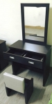 樂居二手家具館 全新中古傢俱賣場 PN-4106-25全新耐磨胡桃化妝台+椅*木心板材質*/ 書櫥/各式家具家電4折買賣