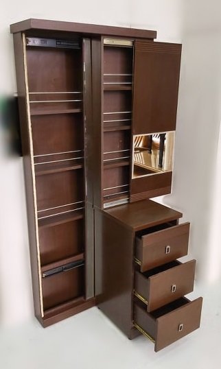 樂居二手家具(北) 便宜2手傢俱拍賣B82405*胡桃化妝台* 鏡台 梳妝台 化妝桌椅 二手臥室家具