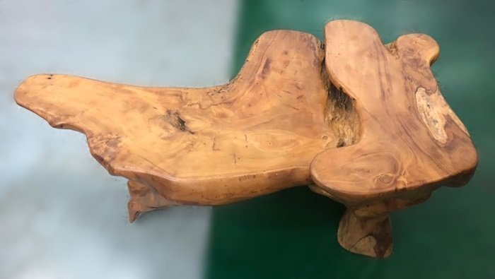 台中二手家具買賣 推薦西屯樂居(中)中古傢俱館LG111274*原木泡茶桌* 中古泡茶几 原木家具買賣 樟木/檜木/古董