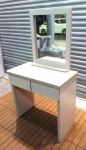 樂居二手家具 家電 全新中古傢俱賣場 E1213AJJH 白橡化妝台 梳妝桌 鏡台 臥室家具拍賣床頭 床墊 床箱 掀床