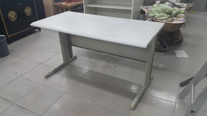 樂居二手家具＊CE1111AJJB 白面OA桌＊辦公桌 書桌 電腦桌 公作桌 會議桌 二手辦公家具 OA桌椅 買賣