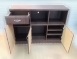 二手家具 台中 樂居全新中古傢俱 A0817CJJC 胡桃四尺餐櫃 二手/全新 餐櫃 櫥櫃 電器櫃/架 廚房用品特價