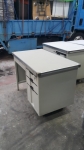 樂居二手家具 家電 全新中古家具賣場 CE1208AJE 四抽辦公桌*鐵桌 書桌 電腦桌 工作桌 2手辦公家具買賣