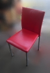 樂居二手家具 F0805BJJ 紅色餐椅 洽談椅 書桌椅 電腦椅 會客椅 2手各式桌椅拍賣【全新中古家具家電賣場】