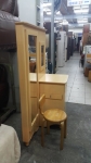 樂居二手家具 家電 全新中古家具賣場 B1206BJE 白橡色化妝桌含椅*化妝台 梳妝台 鏡台 臥室家具出清拍賣床組衣櫃