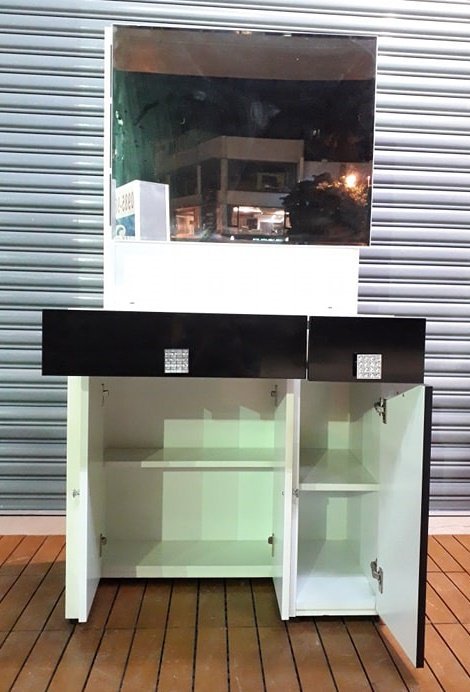 台中二手家具 推薦 西屯樂居中古傢俱館 B1127CJJC 烤白化妝台 化妝台 梳妝桌 鏡台 臥室家具拍賣床頭床墊