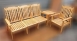 二手傢俱推薦【樂居二手家具館】A0728CJJE 木製沙發組(3+1+小茶几) 客廳椅 客廳家具 2手桌椅拍賣 辦公桌